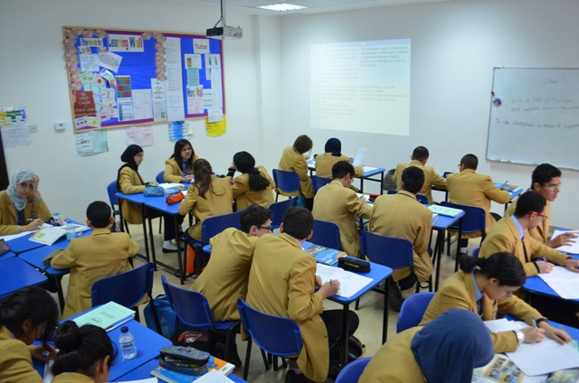 Secondary students at The ENGLISH Academy
