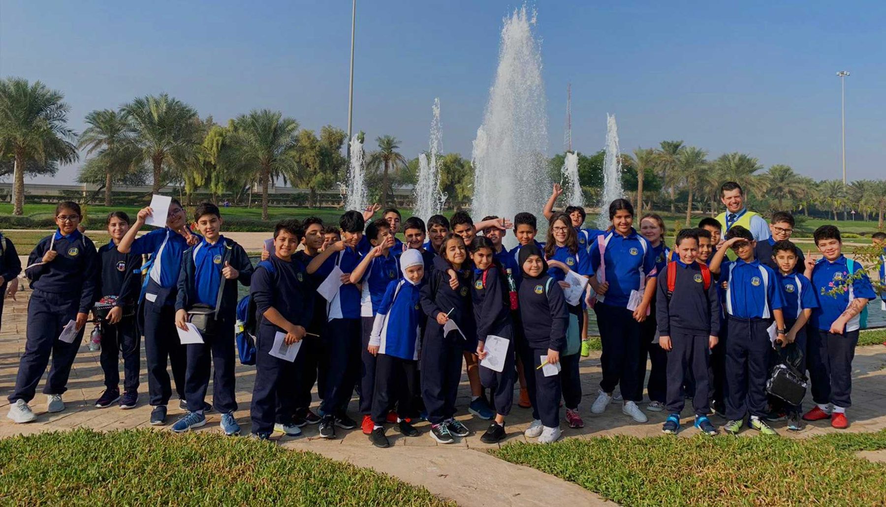 Students and staff at The ENGLISH Academy